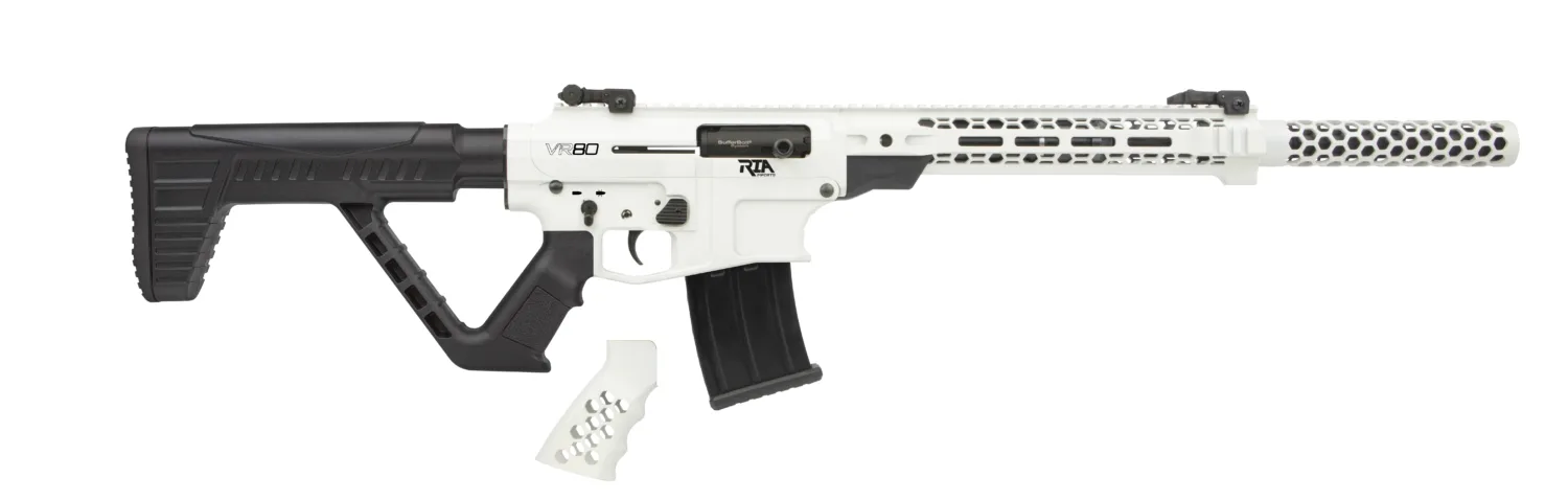 Rock Island Armory VR80 12 Gauge 20 inch Semi-Auto Shotgun, Stormtrooper White